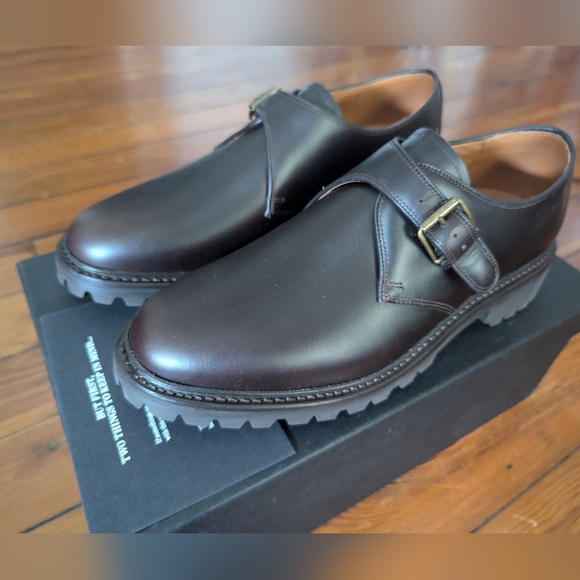 NEW J.Crew monk-strap dress shoes in leather - size 9.5 - Picture 12 of 12